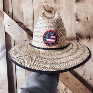 BILLABONG American Flag Straw Hat